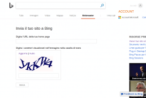 Bing, indicizzazione siti